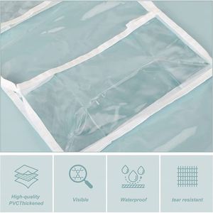 Hanging Wall Mounted Wardrobe Bedroom Storage Hanging Organizer with Mesh Pocket Organizador De Almacenamiento - Product Image 5