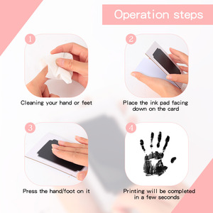 Hot Sale Non Toxic Baby <strong>Handprint</strong> <strong>Footprint</strong> Paw Print Clean Touch Ink Pad Dog or Cat Pet Owner Keepsake DIY <strong>Inkless</strong> Nose - Product Image 3