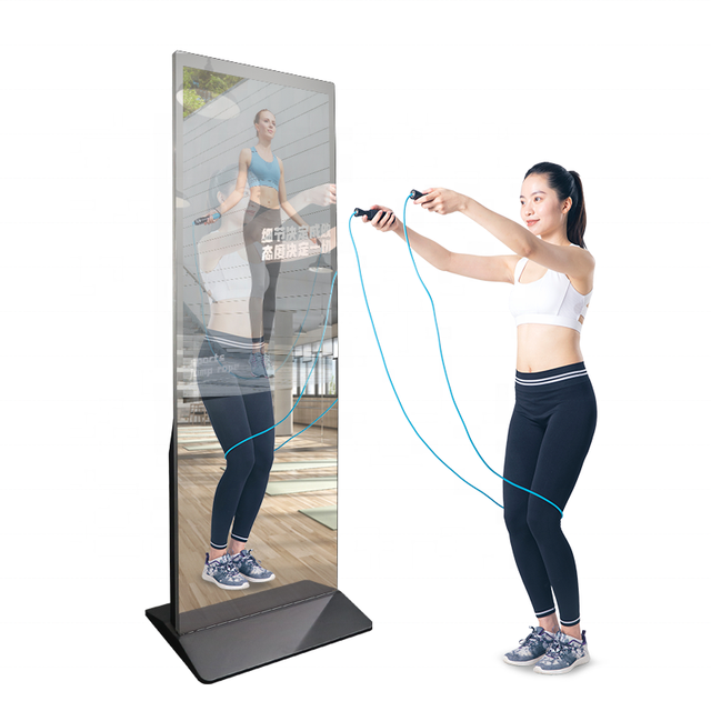 Magic Mirror Android 43 Inch Standing Magic Intelligent Mirror Interactive Advertising Player Smart Led Wall Mounted Mirror