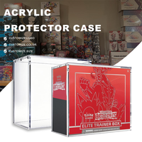 Boîte de protection en acrylique à ouverture facile pour Pokémon Elite Trainer Box ETB Booster Box TCG Protection Collection