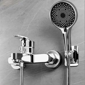 Ensemble de robinetterie de douche <span class=keywords><strong>pour</strong></span> <span class=keywords><strong>baignoire</strong></span> NES-JD1, nouveau produit, chromé, grand panneau, <span class=keywords><strong>douchette</strong></span> à main pressurisée, eau chaude et froide - Product Image 1
