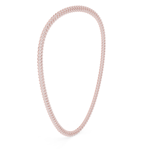 Aurum Diam Lab Grown Moissanite <b>Cross</b> Hip Hop Round Brilliant Cut Link <b>Chain</b> Choker Necklace Luxury Unisex Wedding Party Jewelry - Product Image 5