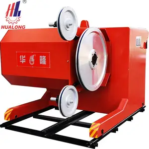 Hualong Stone Machinery High-efficient Rock Concrete Wire Saw Machine For Stone Cutting Quarry Granite Marble Quarry Stone Block