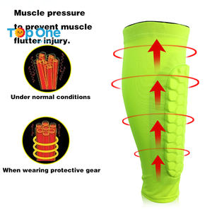 TopOne, correa de pierna de fútbol personalizada, almohadillas de soporte, manga de compresión de pantorrilla para fútbol, producto de alta calidad - Product Image 2