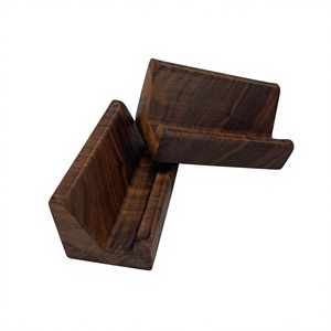 Ensemble de porte-blocs en bois avec finition naturelle et support en carton pour activités promotionnelles - Product Image 6
