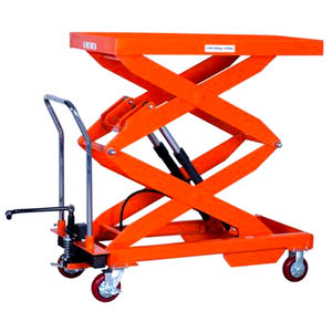 Chariot de levage 1 tonne Table élévatrice à ciseaux hydraulique à main Mécanisme de levage à ciseaux Prix Chariot à palettes hydraulique - Product Image 5