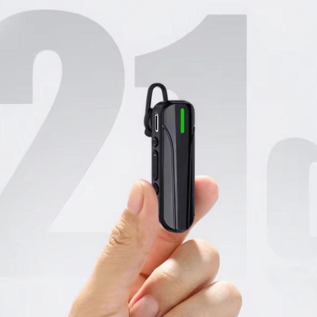 WAN ZHENG WZ-988 Handheld Small Walkie Talkie License Free Mini Ear Hook 1km Range Handsfree Two Way Radio UHF IPX-1 Water