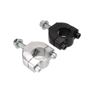1" Handlebar Riser Mount Clamps - 25mm Billet Risers For Motorcycle & Dirt Bike