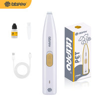 Tondeuse électrique USB LILIPRO PT202 pour poils des pattes d'animaux, ciseaux pour poils des pieds et des oreilles de chien, tondeuse silencieuse sans fil pour toilettage des chats, kit de produits