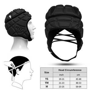 Casques de football 7v7 pour enfants et jeunes YOUNGSON Youngson en gros – Casques souples personnalisables en EVA, noirs, rembourrés, à séchage rapide - Product Image 4