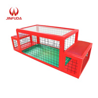 Installation de divertissement de compétition sportive double d'intérieur, Subsoccer 3, jeu de football de table avec deux chaises