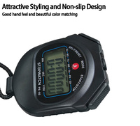 Arbitre numérique professionnel Portable LCD Sports Chronomètre 2 Mémoire Chronomètre numérique pour Sports Enfants Entraîneurs Natation Course à pied