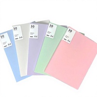 Porte-documents A4 en PVC multicolore avec 20 à 80 pochettes, sac de classement grande capacité pour le bureau, l'école et les fournitures de papeterie
