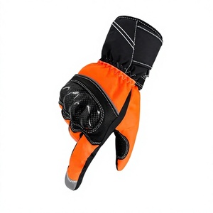 Gants de moto en cuir avec écran tactile et doublure en fourrure, design écologique longueur poignet pour une utilisation quotidienne quatre saisons - Product Image 2