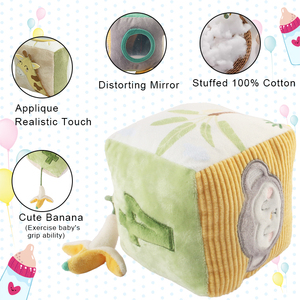 D KING Jouets éducatifs en peluche douce et écologique pour bébés de 2 à 4 ans, jouets en peluche animaux en peluche, cube éducatif Baby <span class=keywords><strong>Yoda</strong></span> - Product Image 5