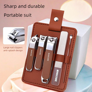 ชุดกรรไกรตัดเล็บสแตนเลสพร้อมกล่องเก็บอุปกรณ์ทำเล็บมือและเล็บเท้า - Product Image 1