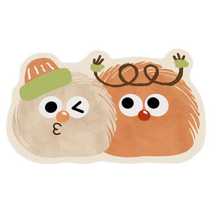 Tapis de sol en terre de diatomée Sky, motif dessin animé, forme personnalisée, absorbant, antidérapant, pour salle de bain, toilettes, entrée, tapis ludique - Product Image 1