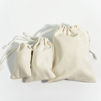 Sac à cordon écologique en coton et lin emballage cadeau personnalisé en lin rouge à lèvres boucles d'oreilles cosmétiques bijoux pochette anti-poussière sac