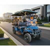 Quad pour adultes avec châssis en alliage d'aluminium, voiturette de golf tout-terrain à essence avec sièges pliables