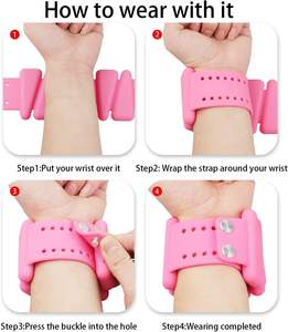 सिलिकॉन स्टेनलेस लोहे की कलाई और टखने का वजन कस्टम लोगो पावर योग नृत्य के लिए सहायक उपकरण कलाई - Product Image 4