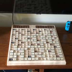 Plateau de jeu de mots croisés en bois parfait pour Halloween autres fêtes <span class=keywords><strong>anniversaire</strong></span> mariage <span class=keywords><strong>anniversaire</strong></span> cadeau de noël et idées de faveur de fête - Product Image 3