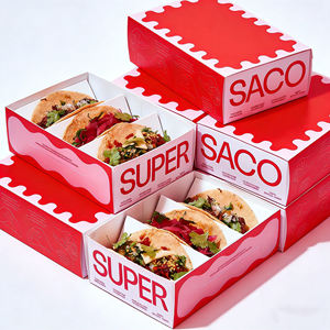 Scatola di Carta Kraft di Alta Qualità per Asporto di Fish and Chips, Confezione per Fast Food con Inserto per Pesce Fritto - Product Image 2