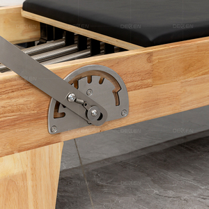 Reformer Multifunzionale in Legno di Quercia Premium per Pilates, Yoga e Fitness, Durevole e Portatile per Studio di Ginnastica, Modello <span class=keywords><strong>Deren</strong></span> H88-X - Product Image 3