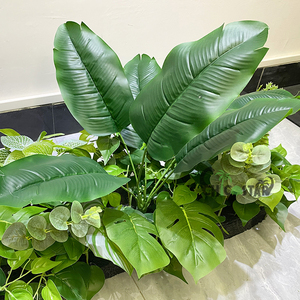 Cây cỏ nhân tạo màu xanh lá cây Mô phỏng cây nhựa thân thiện với môi trường Sắp xếp trang trí bằng nhựa thân thiện với môi trường 130cm để sử dụng trong tiệc cưới tại nhà - Product Image 4