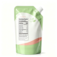 Op maat bedrukte spout pouches, hoogbarrière gelamineerde verpakking, premium 500ml fruitsap spout pouch voor dranken