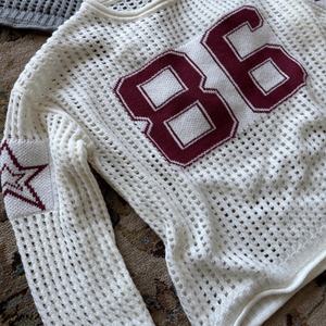 Pull tricoté pour homme Ingale Lamb à motif personnalisé, col rond, manches longues, style jersey ajouré jacquard numérique, vente en gros, été - Product Image 3