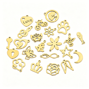 อุปกรณ์ตกแต่งเครื่องประดับสแตนเลสแบบผสมหลายดีไซน์ <span class=keywords><strong>ราคา</strong></span><span class=keywords><strong>ถูก</strong></span> ขายส่ง สำหรับทำสร้อยคอ สร้อยข้อมือ ต่างหู - Product Image 1