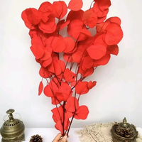 Bouquet de fleurs séchées, arrangement éternel, feuilles de pomme immortelles, feuilles rondes, feuilles d'eucalyptus naturelles préservées pour mariage