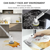 Nettoyeur électrique multifonction de haute qualité, accessoires de cuisine, outil de nettoyage, brosse de nettoyage pour salle de bain, baignoire, carrelage