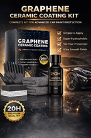 Recubrimiento Cerámico de Grafeno 20H 70ml, Protección Avanzada para Pintura de Automóviles, Recubrimiento Nano Ultra Hidrofóbico de 60um de Grosor, Acabado de Alto Brillo 10