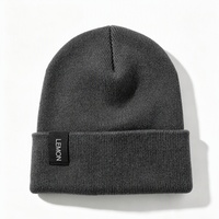 Gorro de Punto Geométrico Unisex para Adultos, 100% Acrílico, con Apliques a Rayas, Gorros de Invierno Personalizados, Gorra Ajustable Informal para Viajes