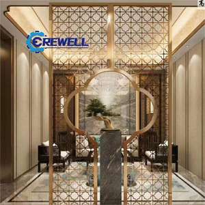 <span class=keywords><strong>Cloison</strong></span> de chambre d'hôtel moderne réglable <span class=keywords><strong>Cloison</strong></span> décorative <span class=keywords><strong>en</strong></span> métal <span class=keywords><strong>amovible</strong></span> d'intérieur Design de luxe pour bureau à domicile - Product Image 2