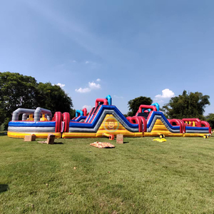 Parcours d'obstacles gonflable commercial, parcours d'obstacles gonflable avec pistolets <span class=keywords><strong>Nerf</strong></span> - Product Image 4