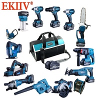 Kit combiné sans fil avec moteur sans balais 21V, batterie lithium-ion, personnalisable OEM, 1 ensemble - Prix avantageux