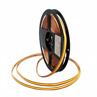 Bande LED COB Mini 8mm 528 puces/m 24V, découpe libre, lumière LED COB flexible triple rangée, lumière blanche personnalisable, certifiée UL