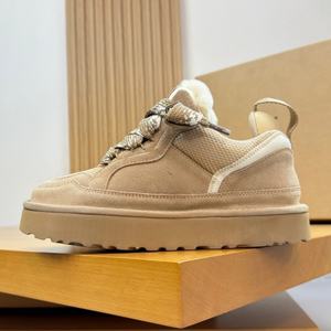 Designer Custom Made Luxury Brand's New Mel Winter Breathable Walking Casual <b>Woolen</b> Shoes Laces Low <b>Top</b> Snow Boots - Product Image 5