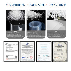 Maßgefertigte Transparente Runde Röhre PET PVC Verpackung Kleine Runde Plastikbox Mit Blechdeckel Recycelte Materialien Plastik-Rundbox - Product Image 4