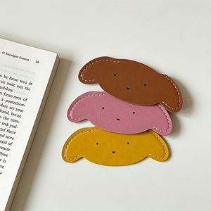 Cheap Pu Cute Corner <b>Bookmarks</b> Book Accessories Reading Lovers Dog Leather Page Marker for <b>Gifts</b> - Product Image 5
