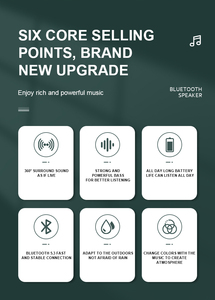 Tùy chỉnh loa biểu tượng Bluetooth loa không thấm nước bocina không thấm nước thiết bị điện tử caixa de Som ngoài trời & bên loa Bluetooth - Product Image 4