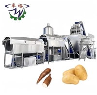 Machine à éplucher vapeur industrielle patates douces Ligne de production de frites Éplucheur vapeur