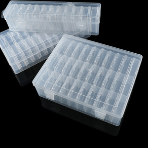 Boîte de rangement en plastique PP transparent avec compartiments pour bijoux, bouchons d'oreilles, perles DIY, organisateur de bureau, forme rectangulaire - Product Image 3