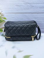 Sac de maquillage noir brodé pour femme, nouvelle mode, grande capacité, sac de rangement pour la maison et les voyages, fabriqué en usine BSCI