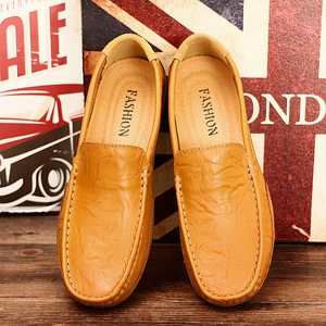 Chaussures <span class=keywords><strong>Bateau</strong></span> en Cuir Décontractées de <span class=keywords><strong>Style</strong></span> Simple pour Hommes 2028 - Product Image 2