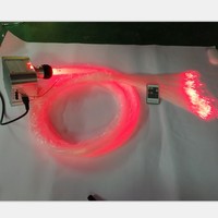 0,75mm 2700 m/rollo Cable de luz óptica Pmma con LED para iluminación de techo de estrella Cable de fibra óptica de brillo final