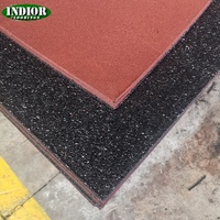 Haute densité 15mm anti-dérapant EPDM caoutchouc carrelage Interlock Gym champ de tir sol pour aire de jeux extérieure école aire de jeux