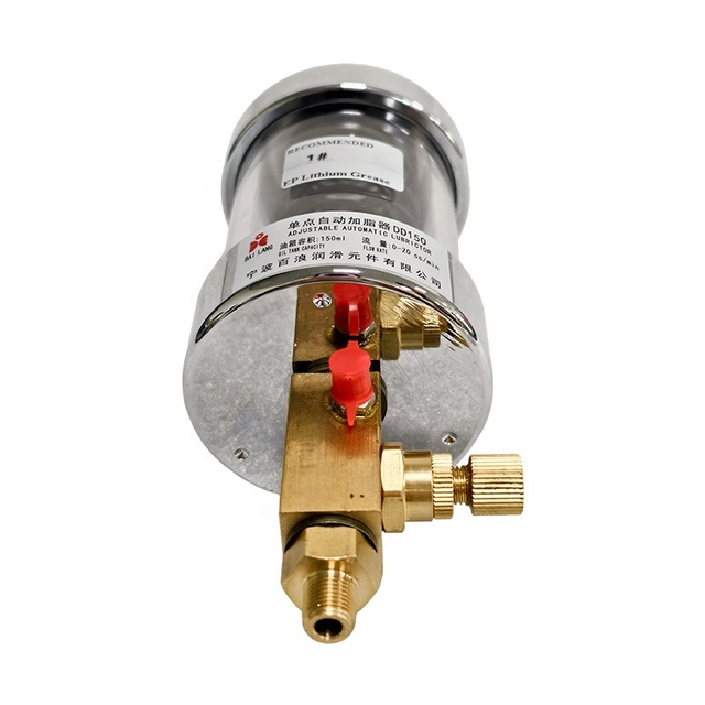 High Efficiency Single Point Automatic Spring Lubricator 150CC Empty No Oil Easy Controlled Lubrication for Bearings